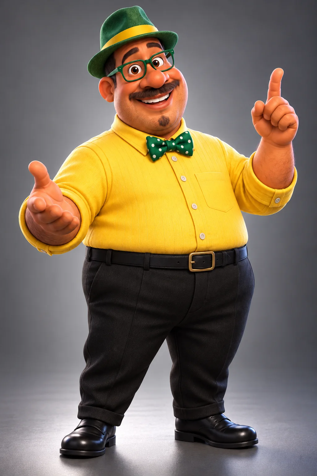 Personagem de chapéu, mascote BETPIX: pose