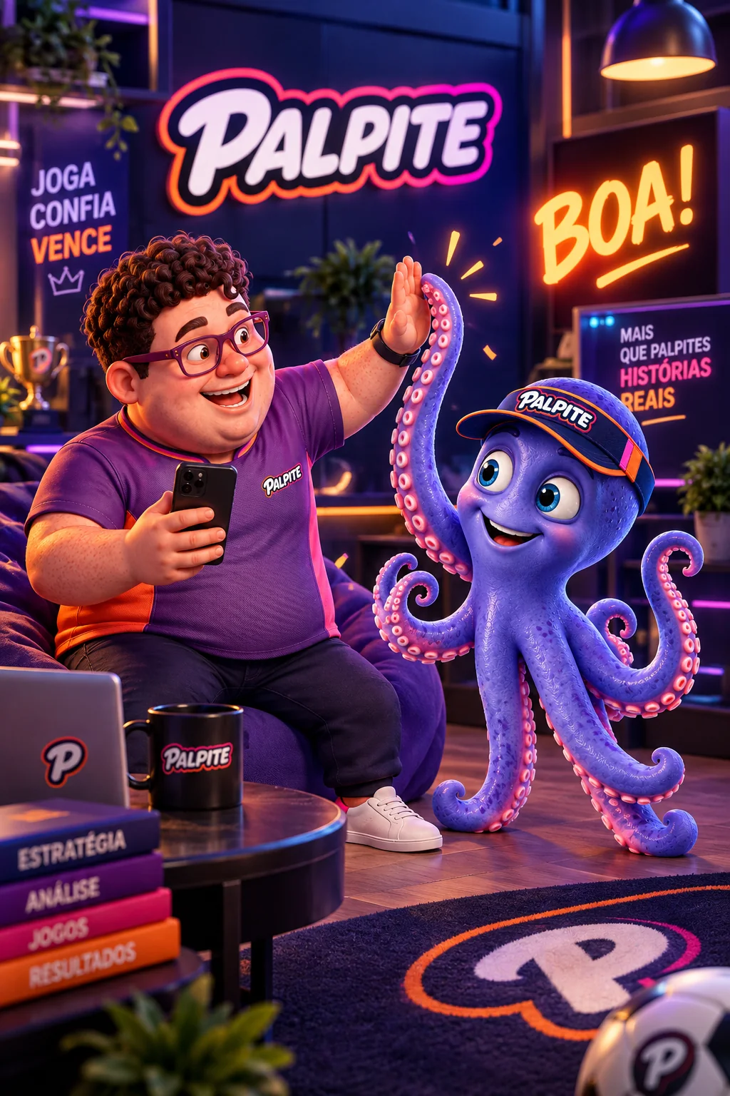 PALPITE: Com o Polvo