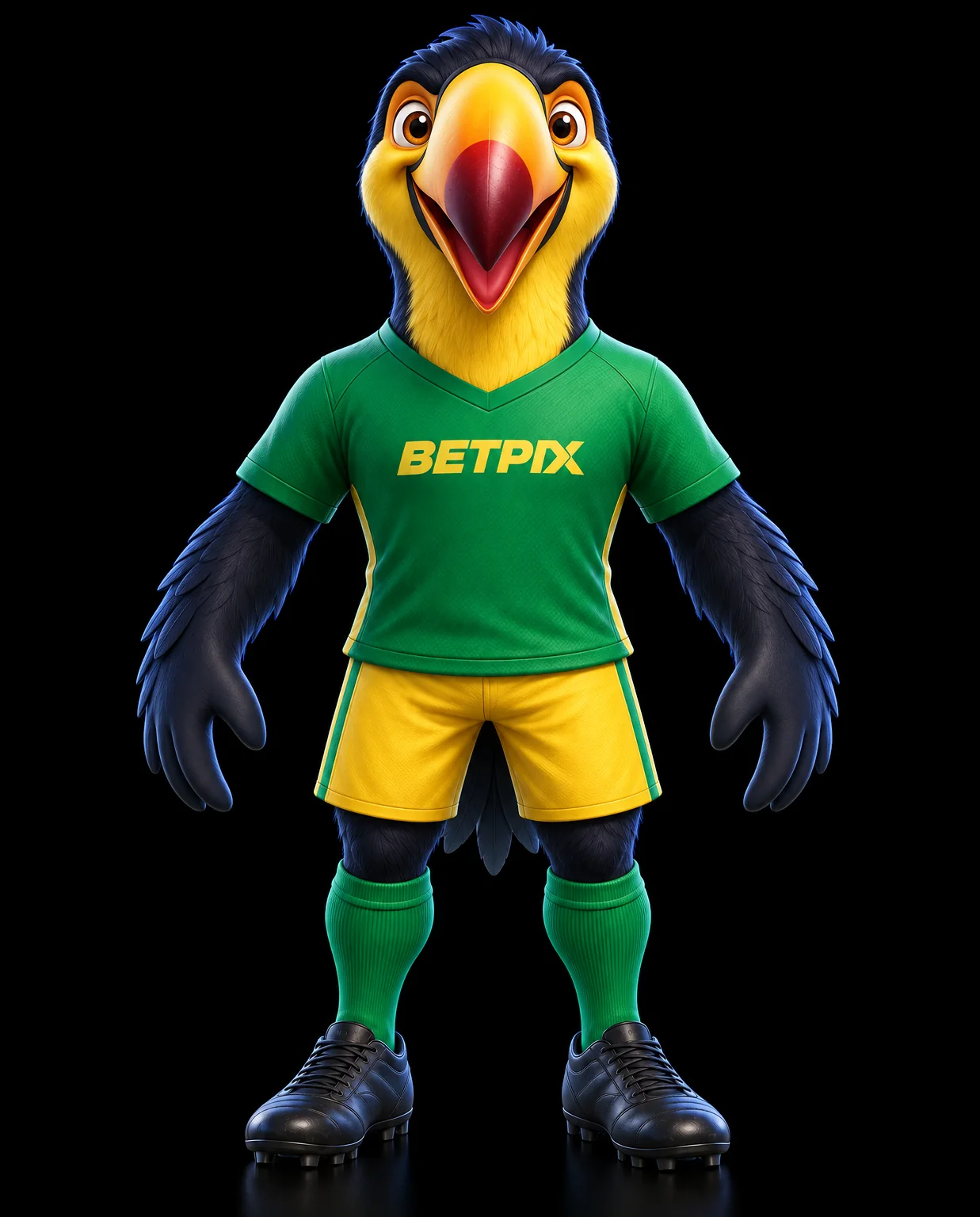 Tucano, mascote BETPIX: frente