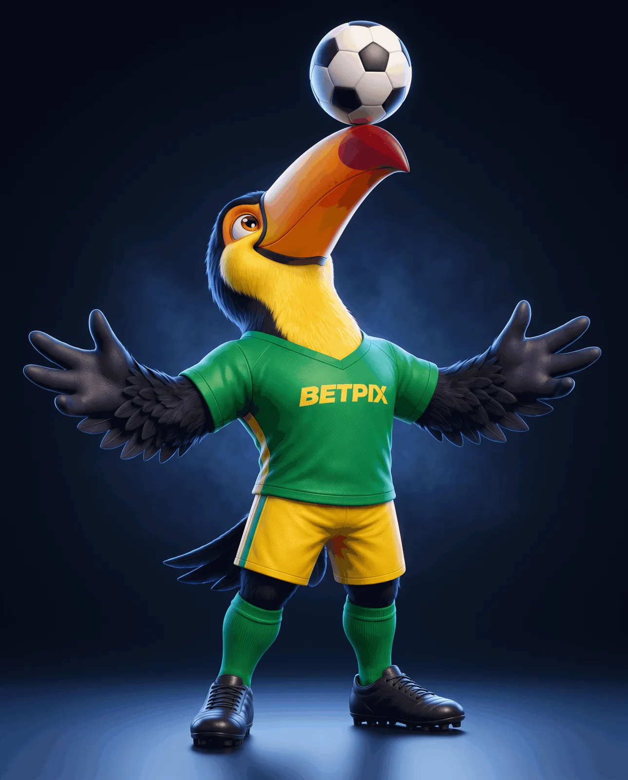 Tucano, mascote BETPIX: pose