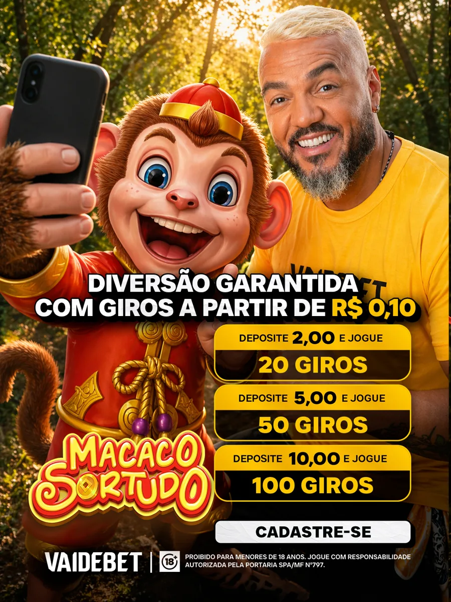 Feed VAIDEBET: Macaco Sortudo