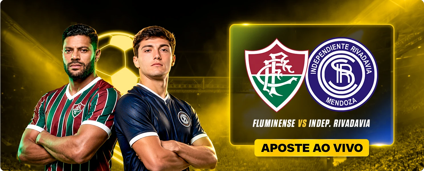 Banner VAIDEBET: Futebol ao vivo · Fluminense x Indep. Rivadavia