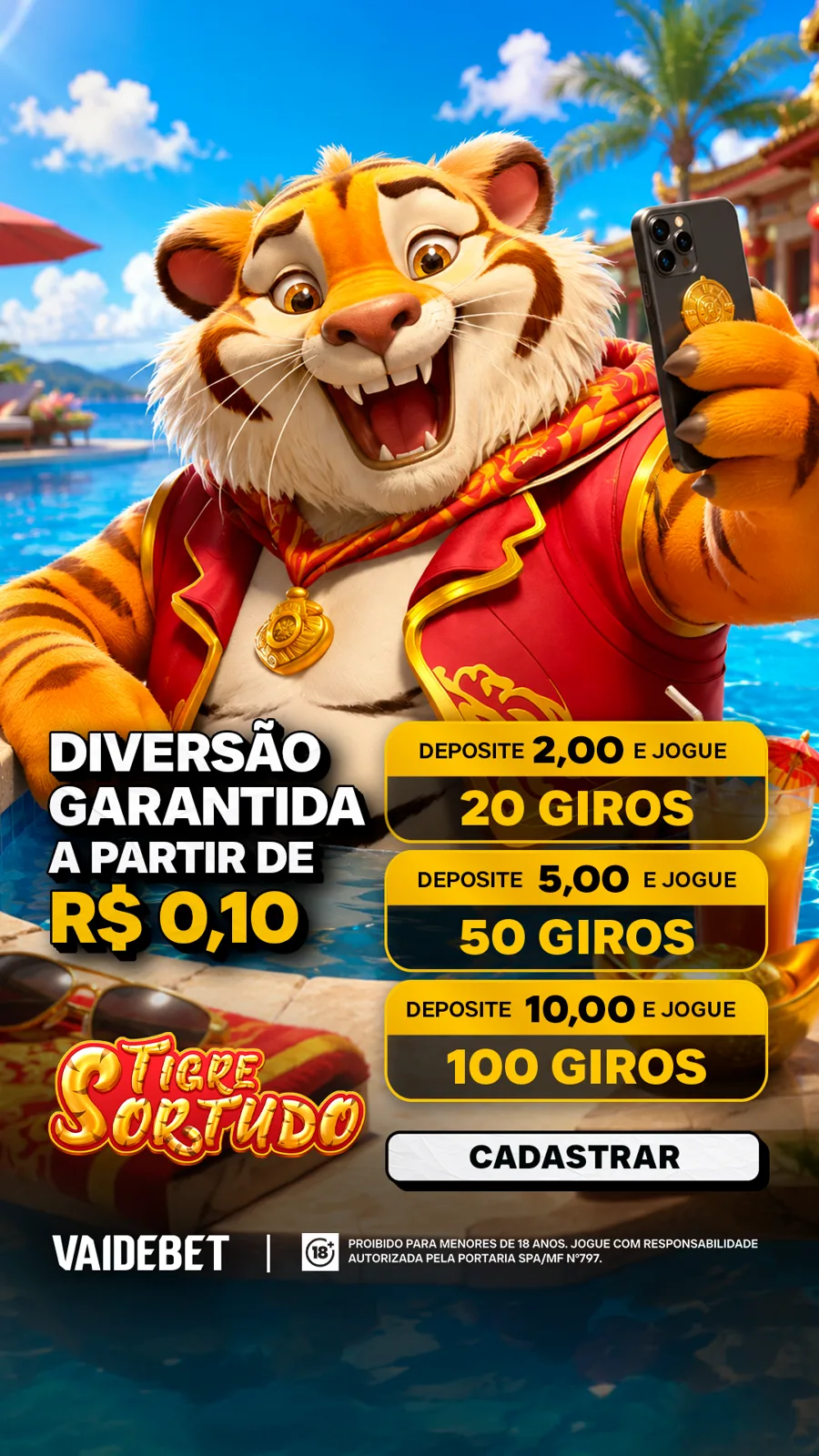 Story VAIDEBET: Tigre Sortudo