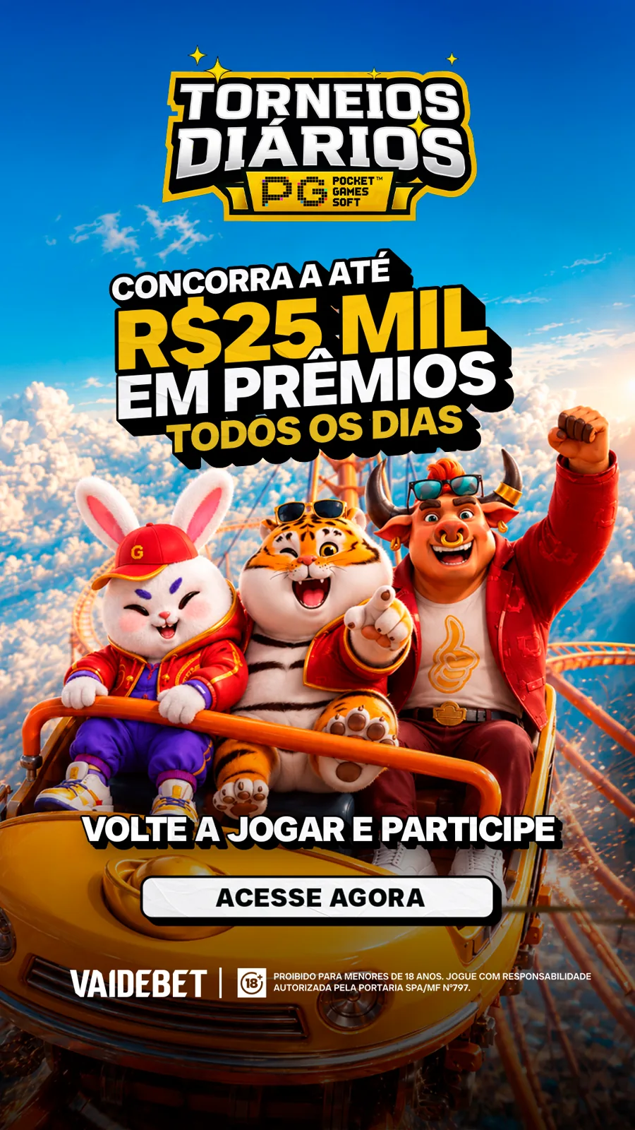 Story VAIDEBET: Torneios Diários PG
