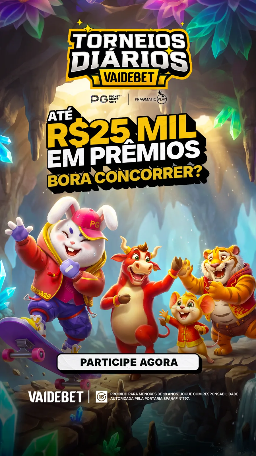 Story VAIDEBET: Torneios Diários