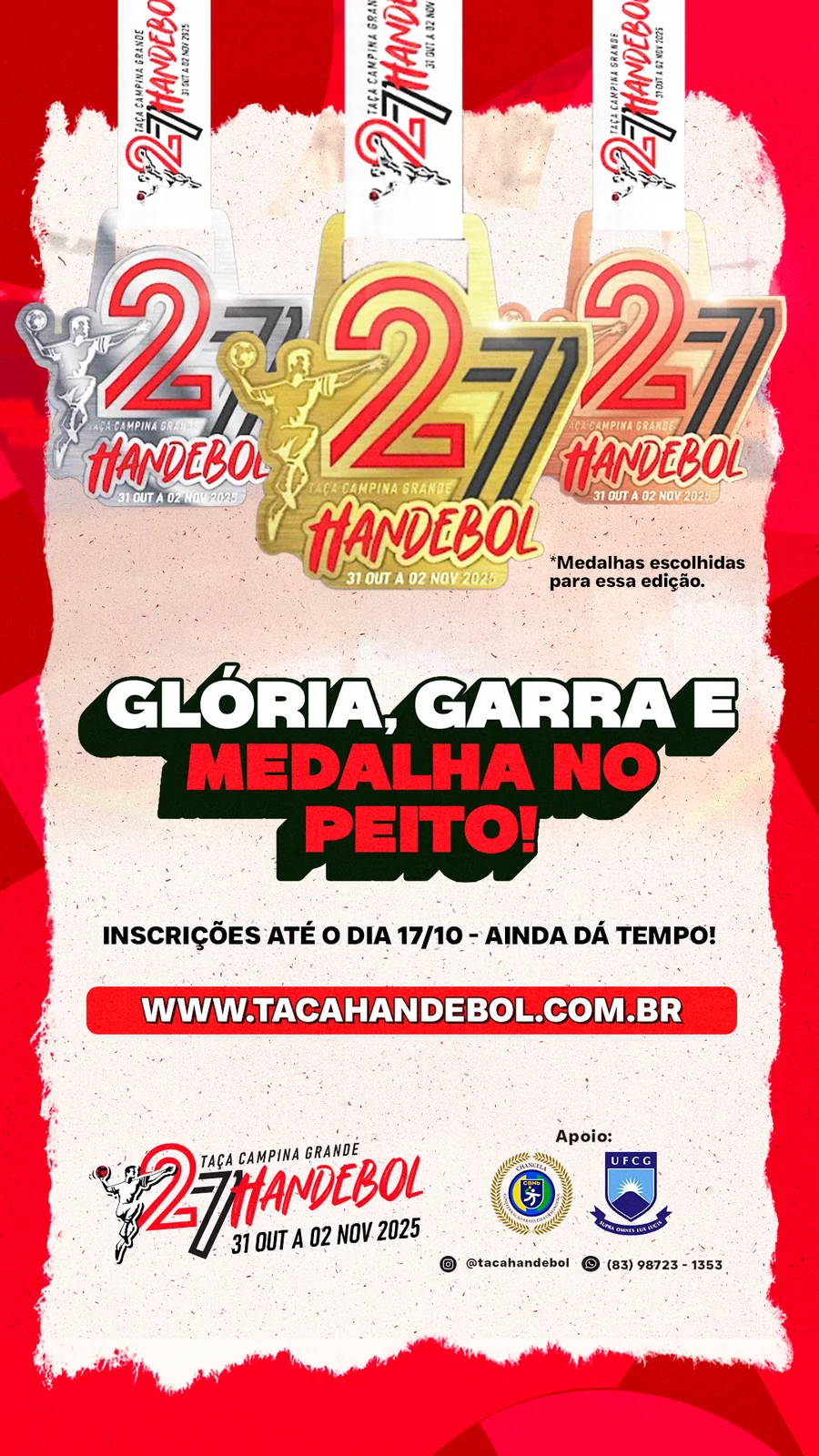 Story: Glória, garra e medalha no peito